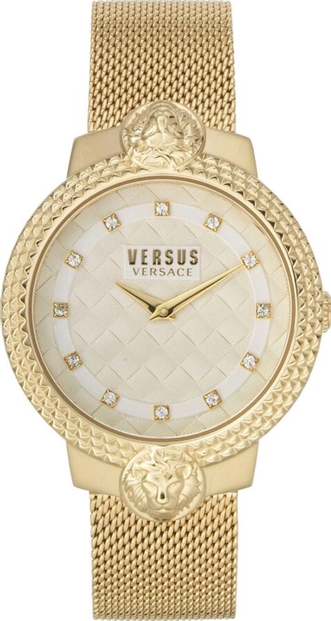 versus versace multi function two tone ladies watch|Versus Versace Women's Mouffetard Two Hand Gold.